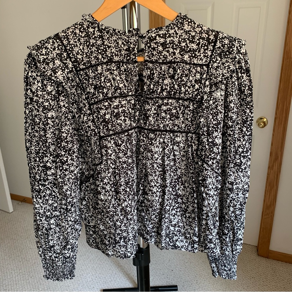 Rails Floral Ruffle Blouse Small - Picture 5 of 9